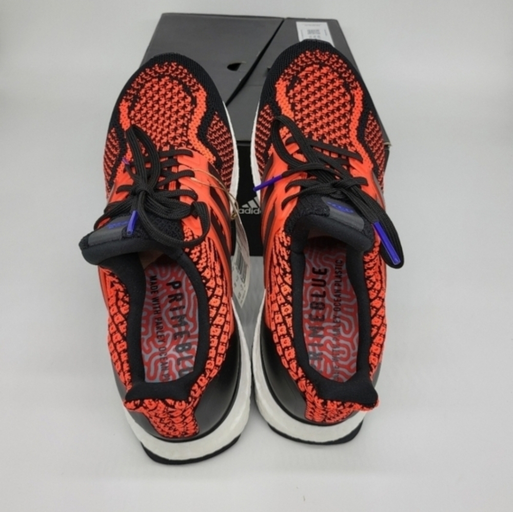New adidas Ultra Boost 5.0 DNA Solar Red Black Women's Running Shoes Size 9 - Picture 6 of 9